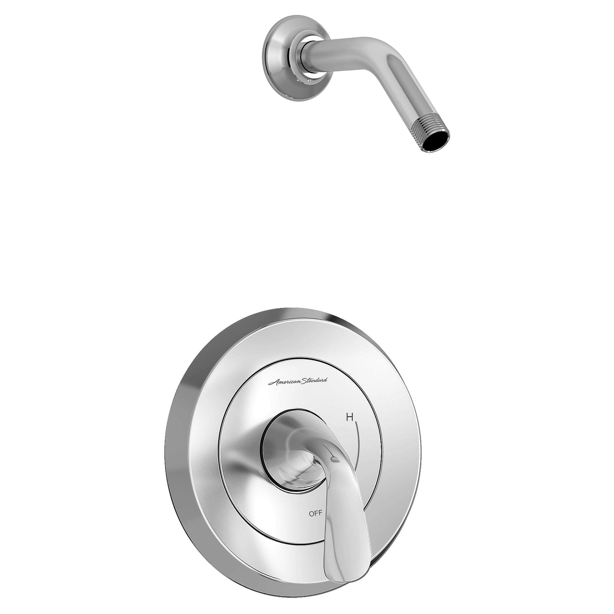 Fluent® Shower Trim Kit Less Showerhead With Double Ceramic Pressure Balance Cartridge With Lever Handle